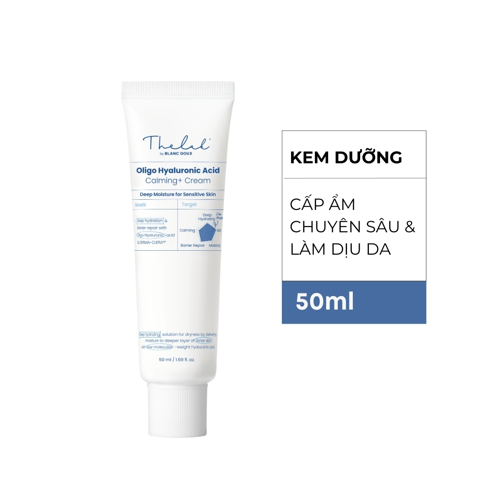 Kem Dưỡng Ẩm Phục Hồi Da Nhạy Cảm The Lab Oligo Hyaluronic Acid Calming + Cream 50ML