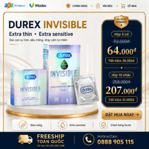 Voucher ưu đãi BAO CAO SU DUREX INVISIBLE
