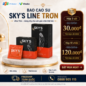 Voucher ưu đãi BAO CAO SU SKY’S LINE ULTRA THIN