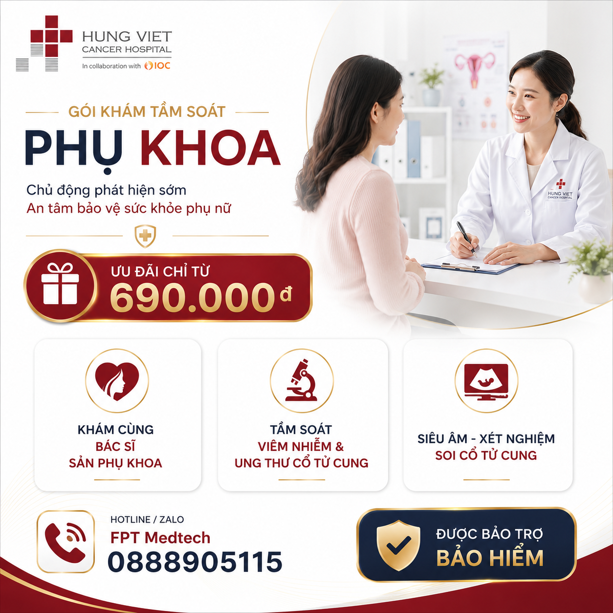 VOUCHER GÓI KHÁM TẦM SOÁT PHỤ KHOA