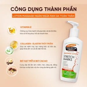 Lotion Ngăn Ngừa Giảm Vết Rạn Khi Mang Thai Palmer's Cocoa Butter Formula Massage For Stretch Marks Body 250ML