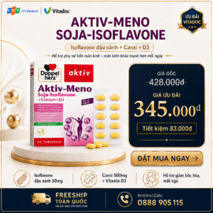 Voucher ưu đãi CÂN BẰNG NỘI TIẾT AKTIV-MENO SOJA-ISOFLAVONE