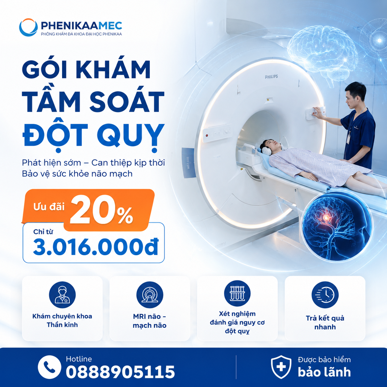 VOUCHER GÓI KHÁM TẦM SOÁT ĐỘT QUỴ