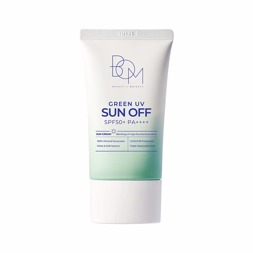 Kem Chống Nắng Nâng Tông Vật Lý Bom Green UV Sun Off SPF50+ Pa++++ 50ML
