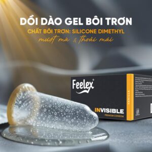 Alternative view of Bao Cao Su Siêu Mỏng, Nhiều Gel Hương Vani Feelex Invisible 10 Chiếc