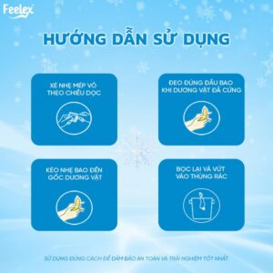 Alternative view of Bao Cao Su Siêu Mỏng, Nhiều Gel, Mát Lạnh Feelex Cooling 10 Chiếc