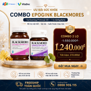 Voucher ưu đãi COMBO SỨC KHỎE PHỤ NỮ VÀ LÀN DA EPOGINK BLACKMORES