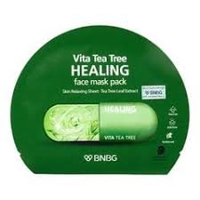 Hộp 10 Mặt Nạ Tràm Trà Giảm Mụn BNBG Vita Tea Tree Healing Face Mask Pack 30ML