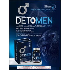 Viên Uống Bổ Sung Kẽm, Hàu Tăng Testosterone Và Cải Thiện Tinh Trùng Cho Nam Detomen Power 30 Viên