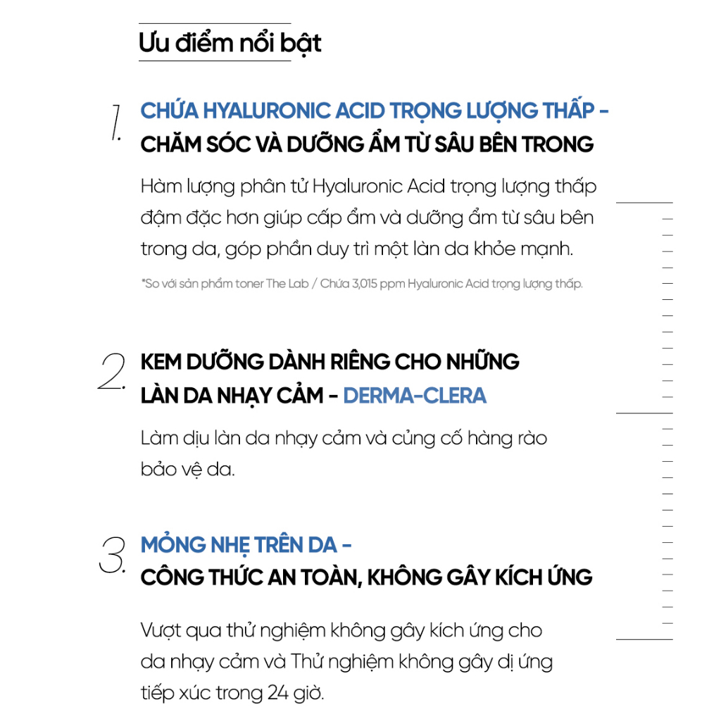 Kem Dưỡng Ẩm Phục Hồi Da Nhạy Cảm The Lab Oligo Hyaluronic Acid Calming + Cream 50ML - Ảnh 3