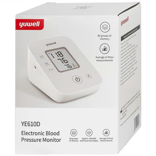 Máy Đo Huyết Áp Điện Tử Bắp Tay Yuwell YE610D - Ảnh 5