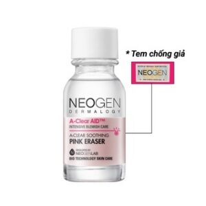 Alternative view of Chấm Mụn 2 lớp Hỗ Trợ Giảm Sưng Viêm Dermalogy A-Clear Aid Soothing Pink Eraser Neogen 15ML