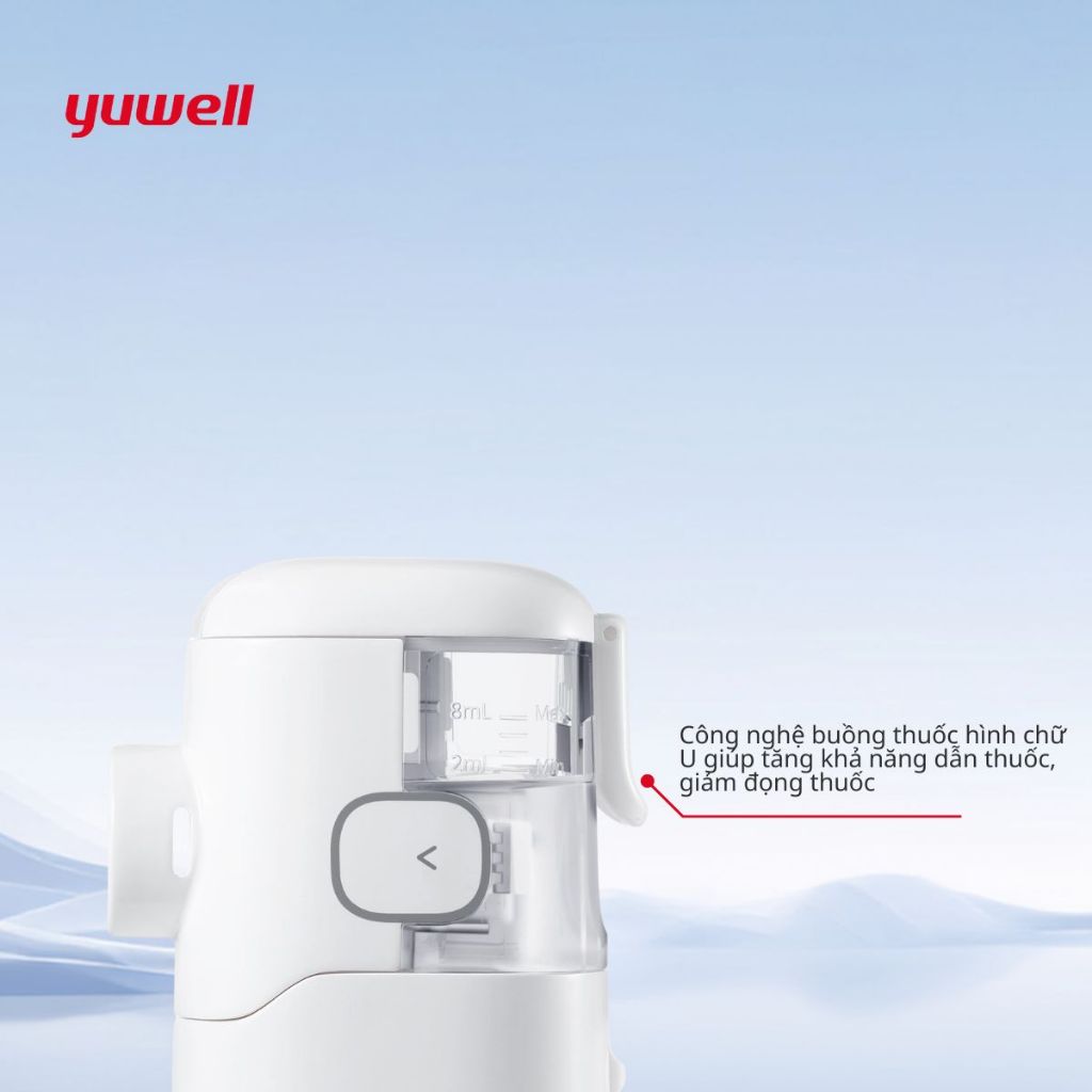 Máy Xông Khí Dung, Xông Mũi Họng Cầm Tay Yuwell M113 - Ảnh 4