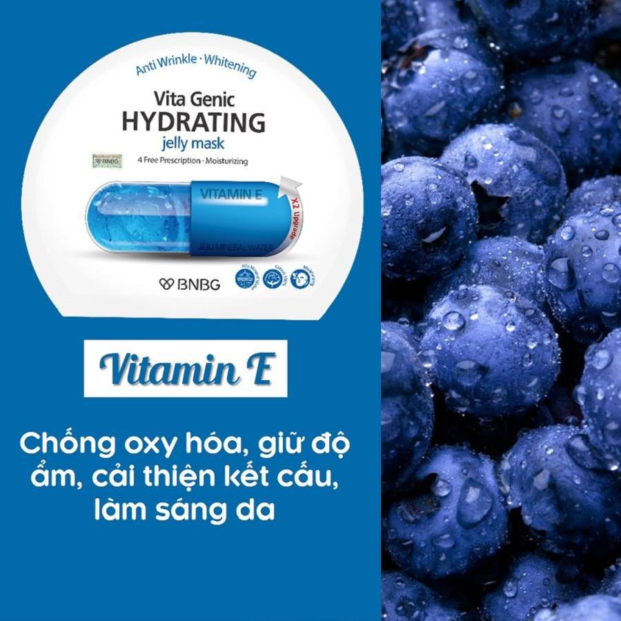 Hộp 10 Mặt Nạ BNBG Vitamin E Dưỡng Ẩm Da Vita Genic Hydrating Jelly Mask 30ML - Ảnh 4