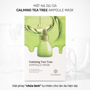 Hộp 10 Mặt Nạ Tràm Trà Phục Hồi, Dịu Da Nhạy Cảm Calming Tea Tree Ampoule Gookin 30ML