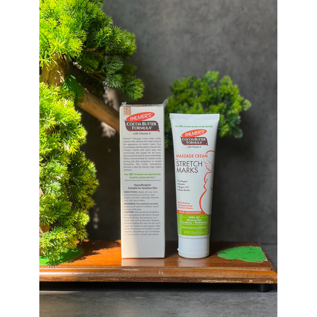 Kem Ngăn Ngừa Và Giảm Vết Rạn Khi Mang Thai Palmer's Cocoa Butter Formula Massage Cream For Stretch Marks Cream Concentrate 125G - Ảnh 3