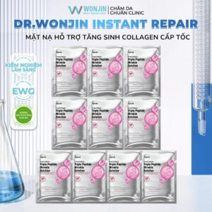 Hộp 10 Mặt nạ tăng sinh collagen cấp tốc Dr Wonjin Instant Repair Triple Peptide Wrinkle Solution 30ML