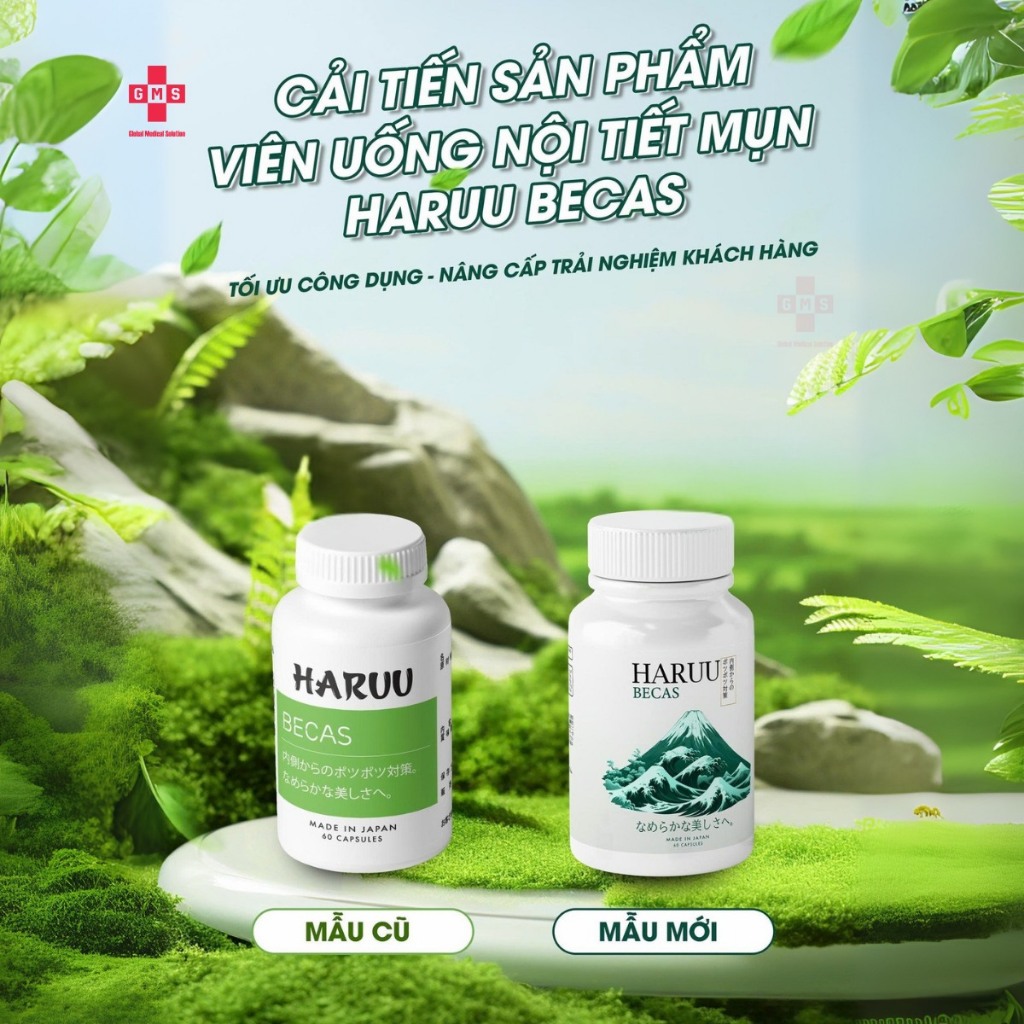 Viên Uống Giảm Mụn, Giảm Viêm, Kiềm Dầu Haruu Becas 60 Viên - Ảnh 5