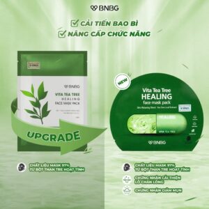 Alternative view of Hộp 10 Mặt Nạ Tràm Trà Giảm Mụn BNBG Vita Tea Tree Healing Face Mask Pack 30ML