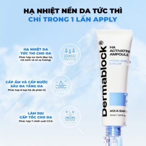 Alternative view of Tinh Chất Cấp Ẩm Và Làm Dịu Da Dermablock HA Activating Ampoule 30ML