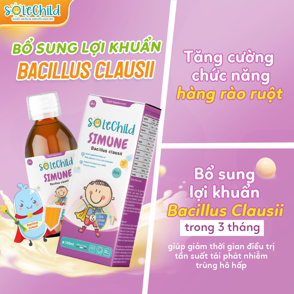 Tăng Đề Kháng Cho Bé SoleChild Simune 100ML - Ảnh 5