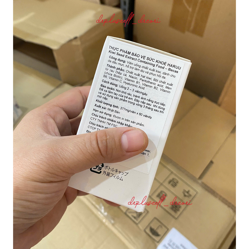 Viên Uống Giảm Mụn, Giảm Viêm, Kiềm Dầu Haruu Becas 60 Viên - Ảnh 8