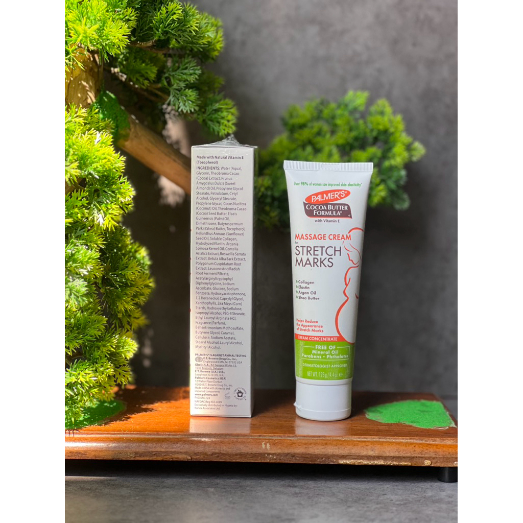 Kem Ngăn Ngừa Và Giảm Vết Rạn Khi Mang Thai Palmer's Cocoa Butter Formula Massage Cream For Stretch Marks Cream Concentrate 125G - Ảnh 2