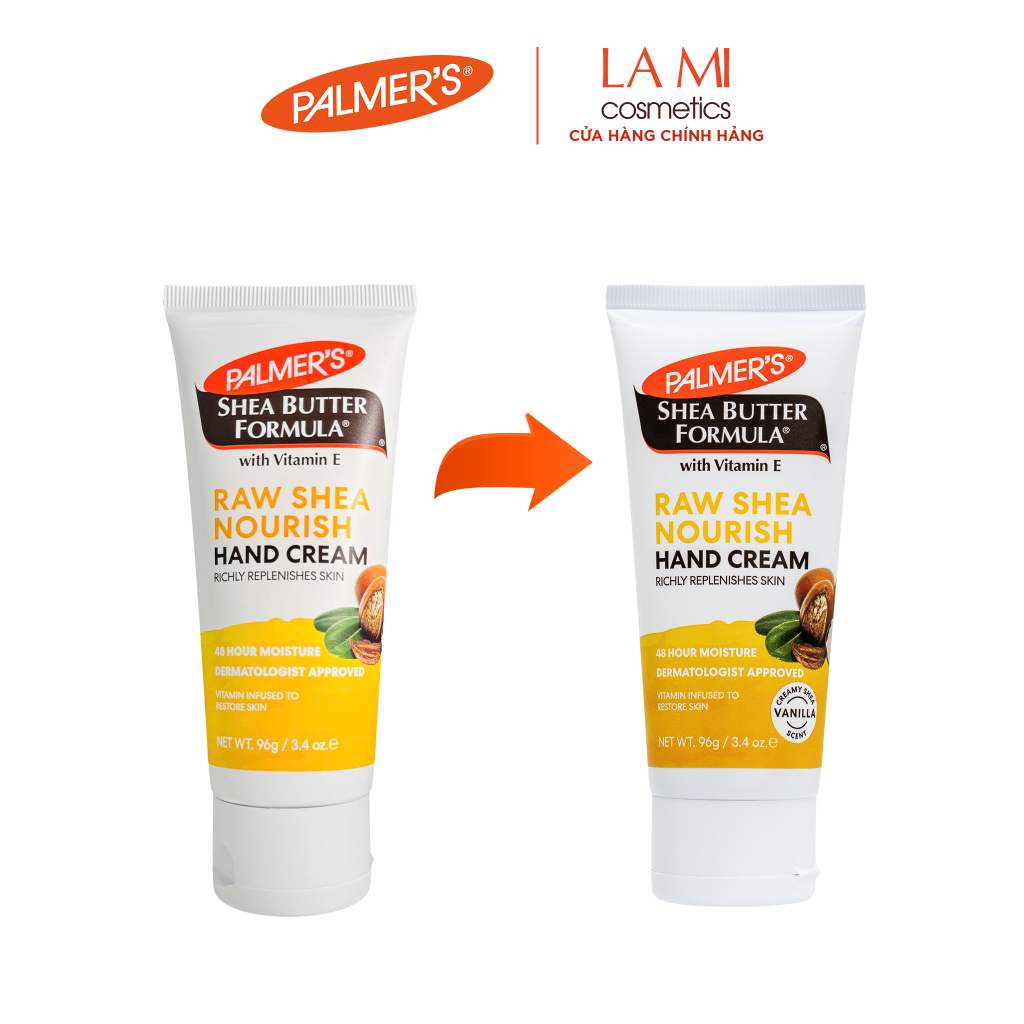 Kem Dưỡng Tay Bơ Hạt Mỡ Chống Nhăn Palmer's Shea Butter Formula With Vitamin E Raw Shea Nourish Hand Cream - Ảnh 3