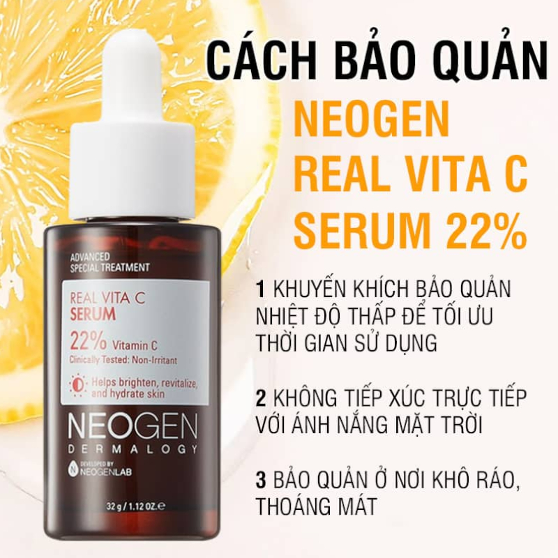 Tinh chất Neogen Dermalogy Real Vitamin C 22% Serum 32G - Ảnh 2