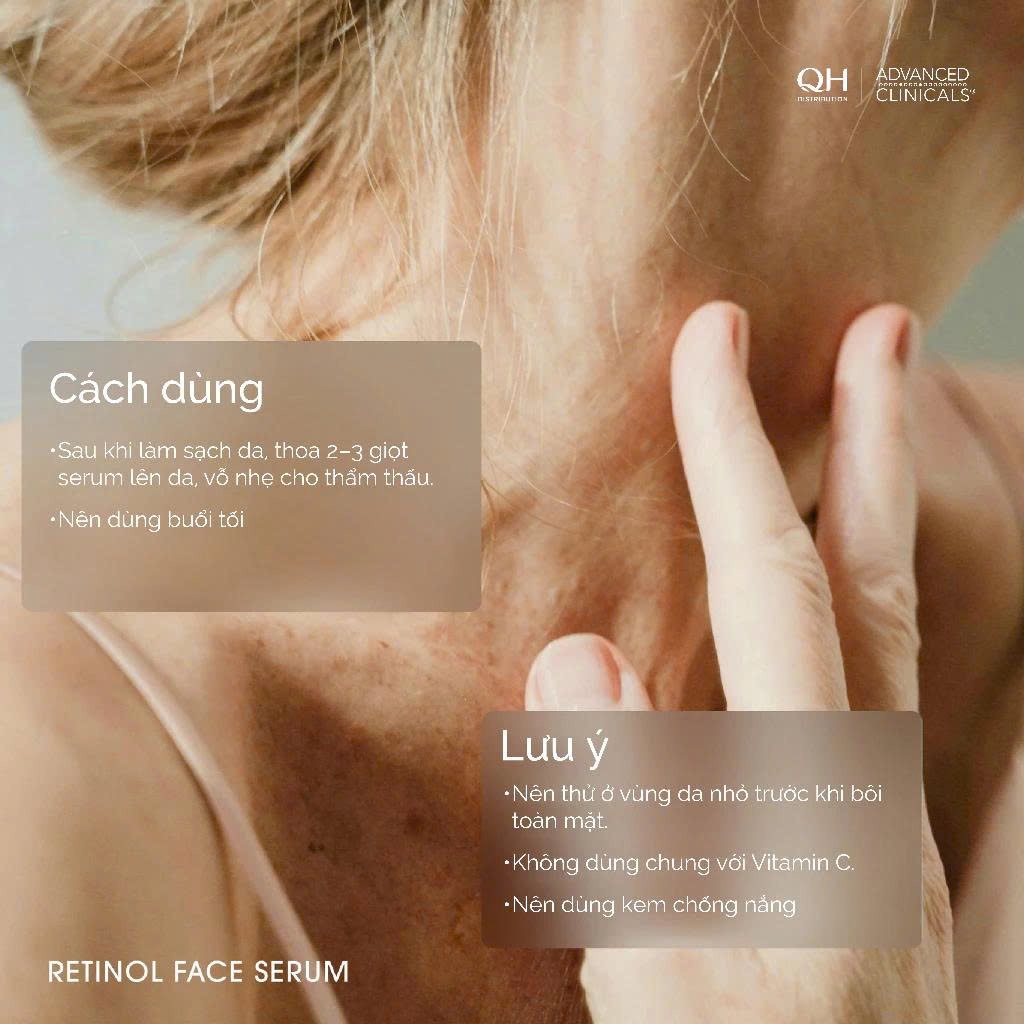 Serum Retinol Hỗ Trợ Chống Lão Hóa, Mờ Nếp Nhăn Cho Da Nhạy Cảm Advanced Clinicals Anti-Wrinkle 52ML - Ảnh 6