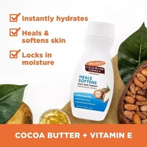 Sữa Dưỡng Thể Bơ Cacao Palmer's Cocoa Butter Formula With Vitamin E Cocoa Butter Softens Rough, Dry Skin 50ML - Ảnh 4