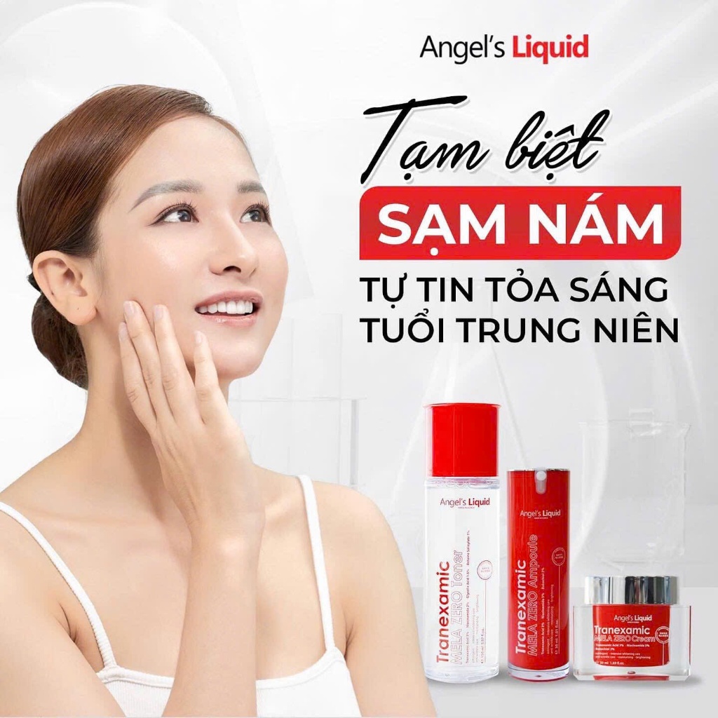 Nước Hoa Hồng Giảm Thâm Nám Chuyên Biệt Angel's Liquid Tranexamic Mela Zero Toner 150ML - Ảnh 2