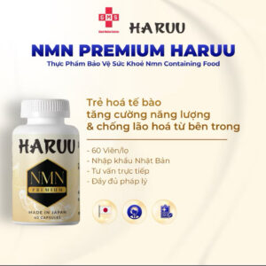 Alternative view of Viên Uống Bổ Sung NMN Chống Lão Hóa Haruu Premium 60 Viên