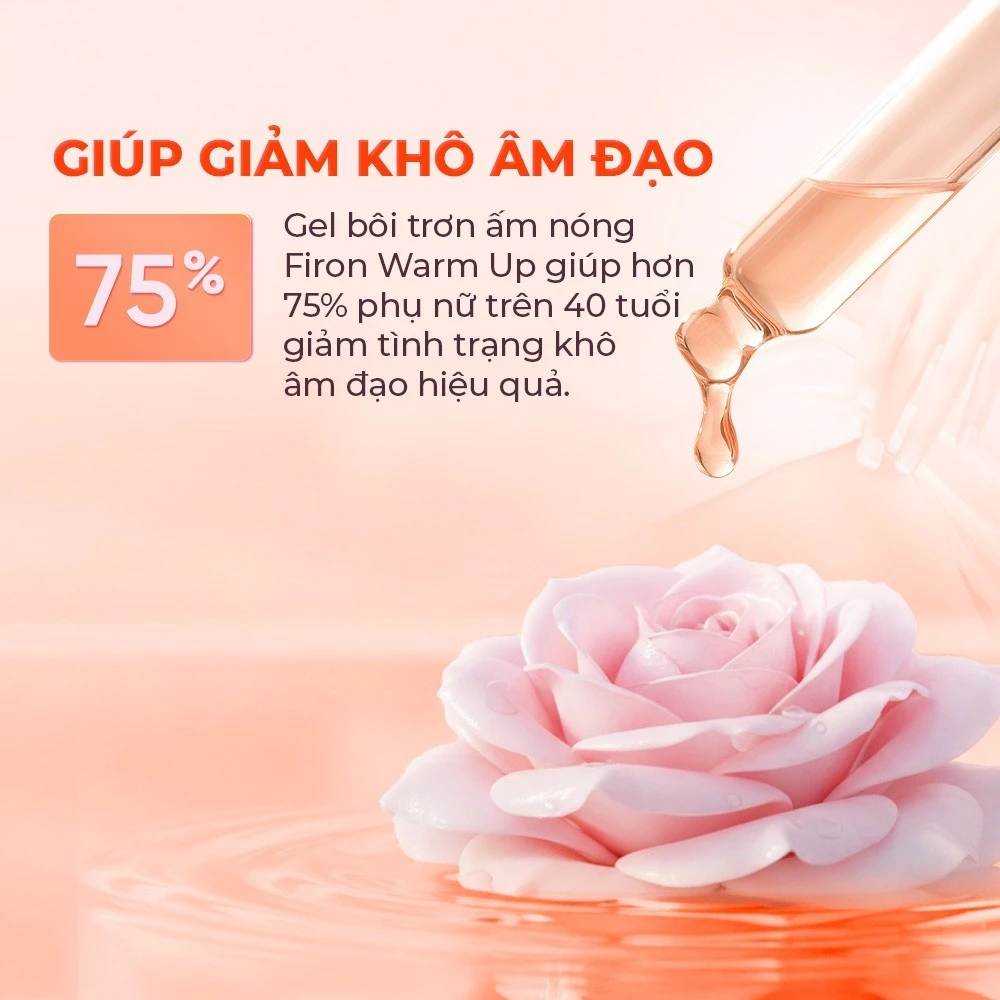 Gel Bôi Trơn Gốc Nước, Không Mùi, Ấm Firon WarmUp 50ML - Ảnh 2