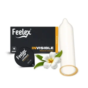 Bao Cao Su Siêu Mỏng, Nhiều Gel Hương Vani Feelex Invisible 10 Chiếc